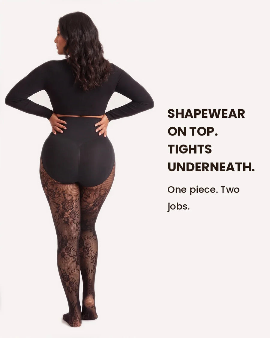 NELMORA™ Floral Lace Shaping Tights