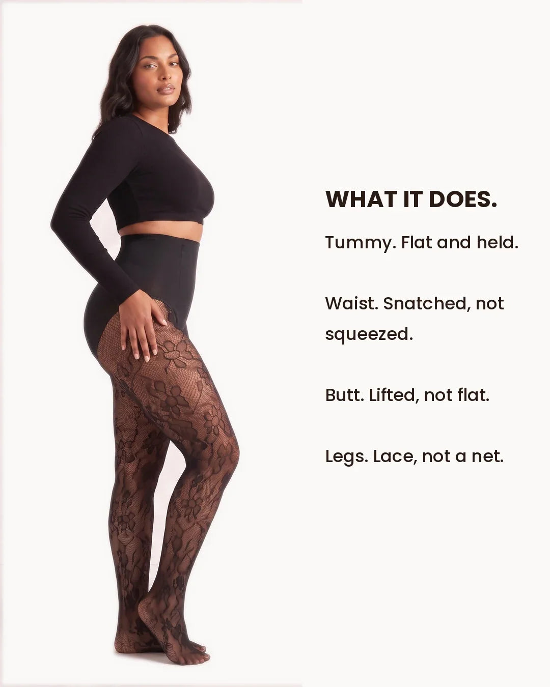 NELMORA™ Floral Lace Shaping Tights