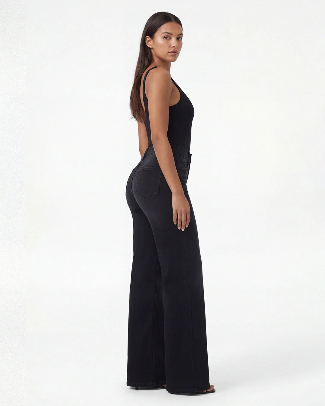 BBL Wide Leg Jeans Mid Rise