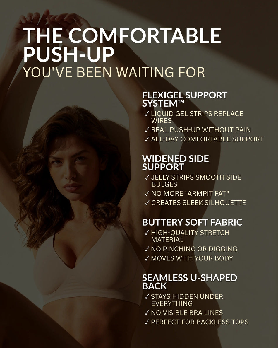 The finish and support of the Deep V bra