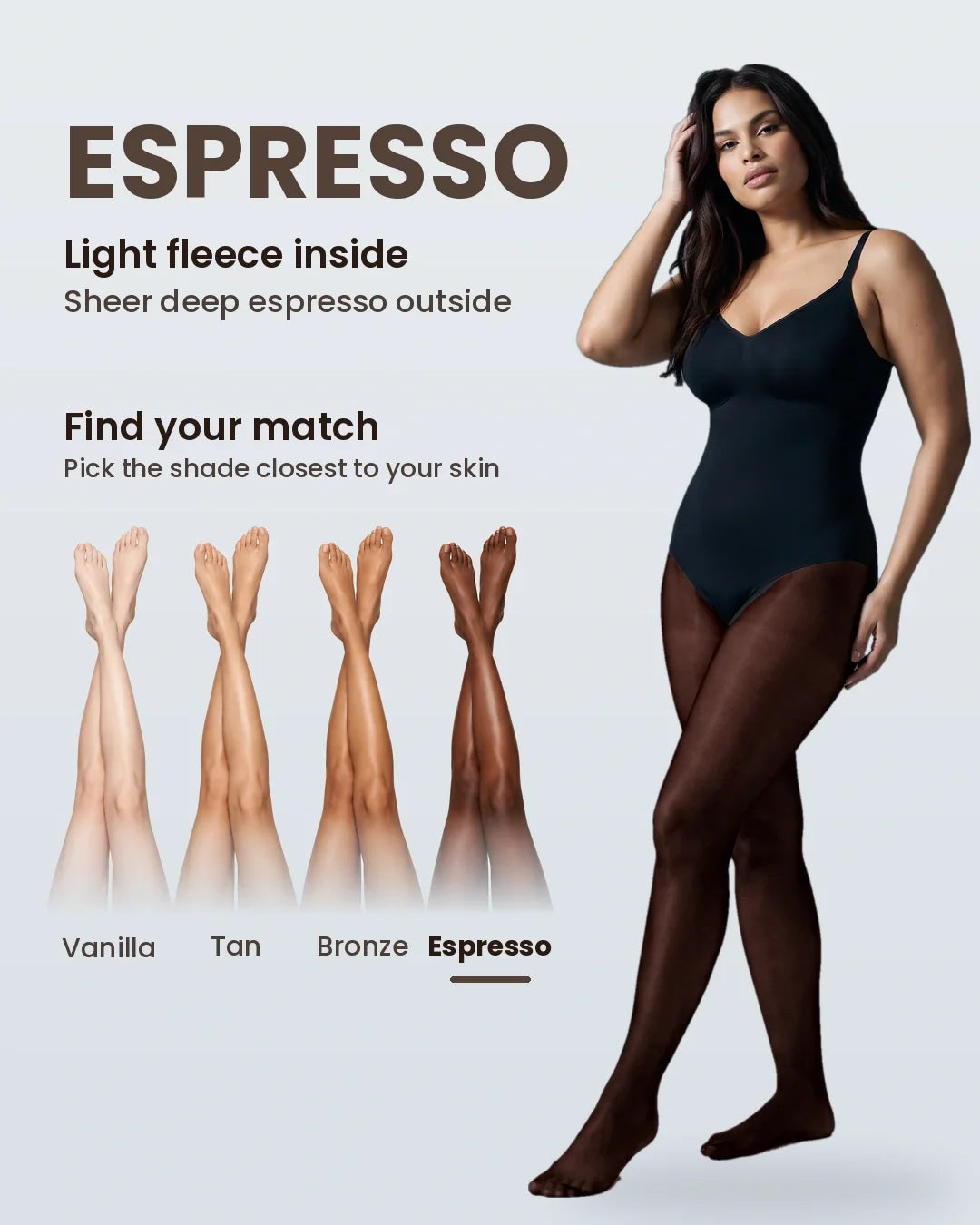 NELMORA™ Fleece-Lined Tights Bodysuit