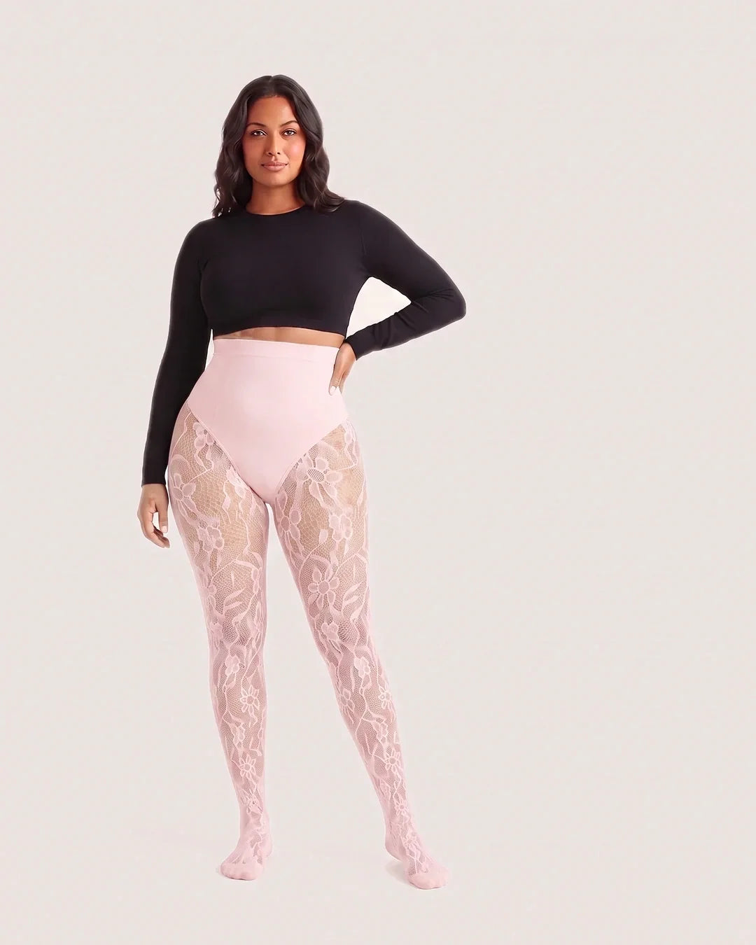 NELMORA™ Floral Lace Shaping Tights